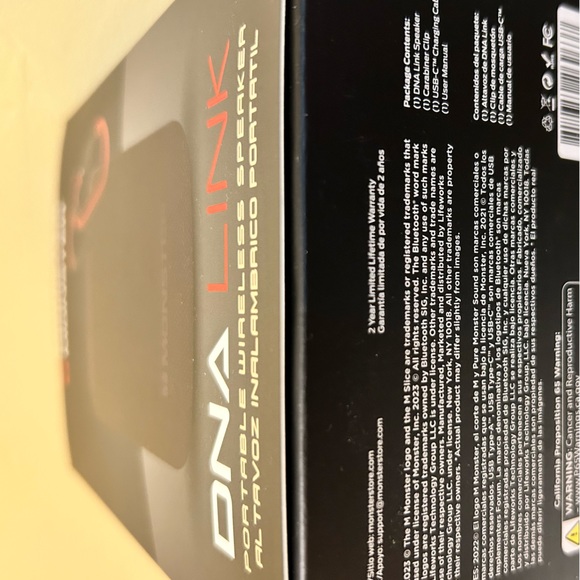 🆕 MONSTER DNA LINK PORTABLE WIRELESS BLUETOOTH SPEAKER - Picture 8 of 16